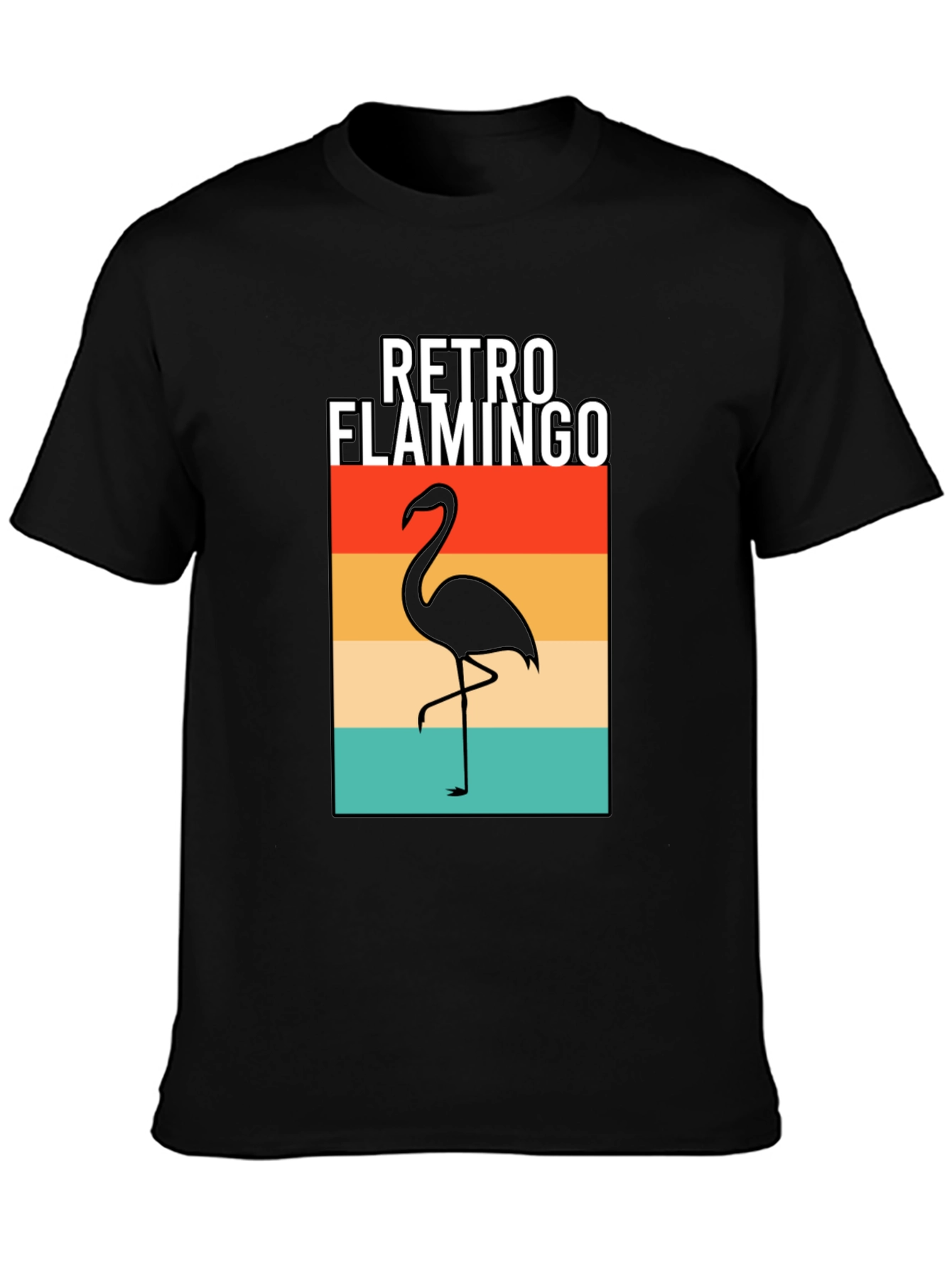 Retro Flamingo Graphic T-Shirt