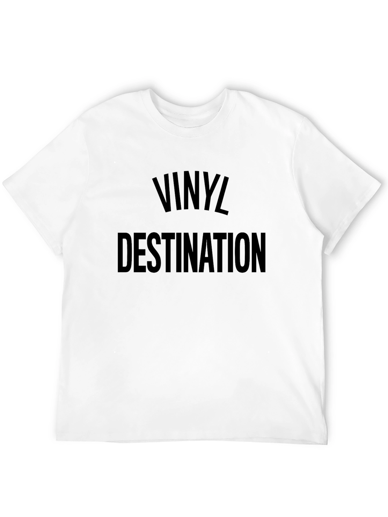 Vinyl Destination Graphic Tee - Black