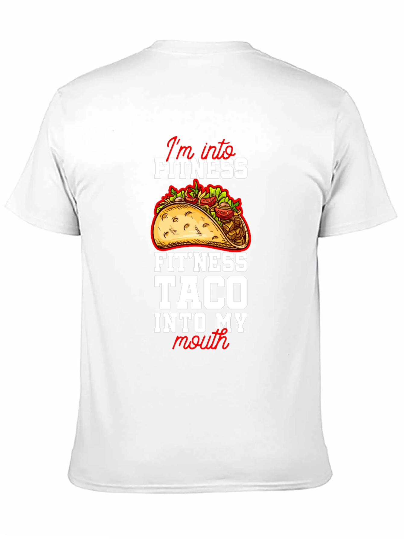 Fitness Taco Graphic Tee - Novelty Humor T-Shirt