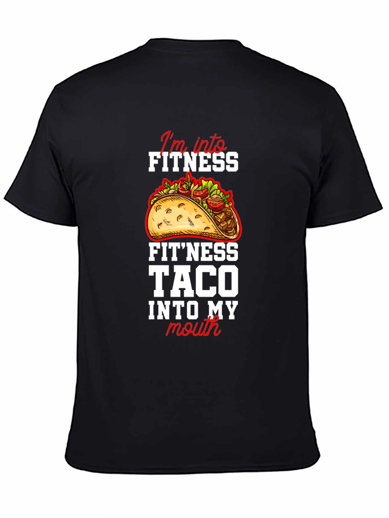 Fitness Taco Graphic Tee - Novelty Humor T-Shirt