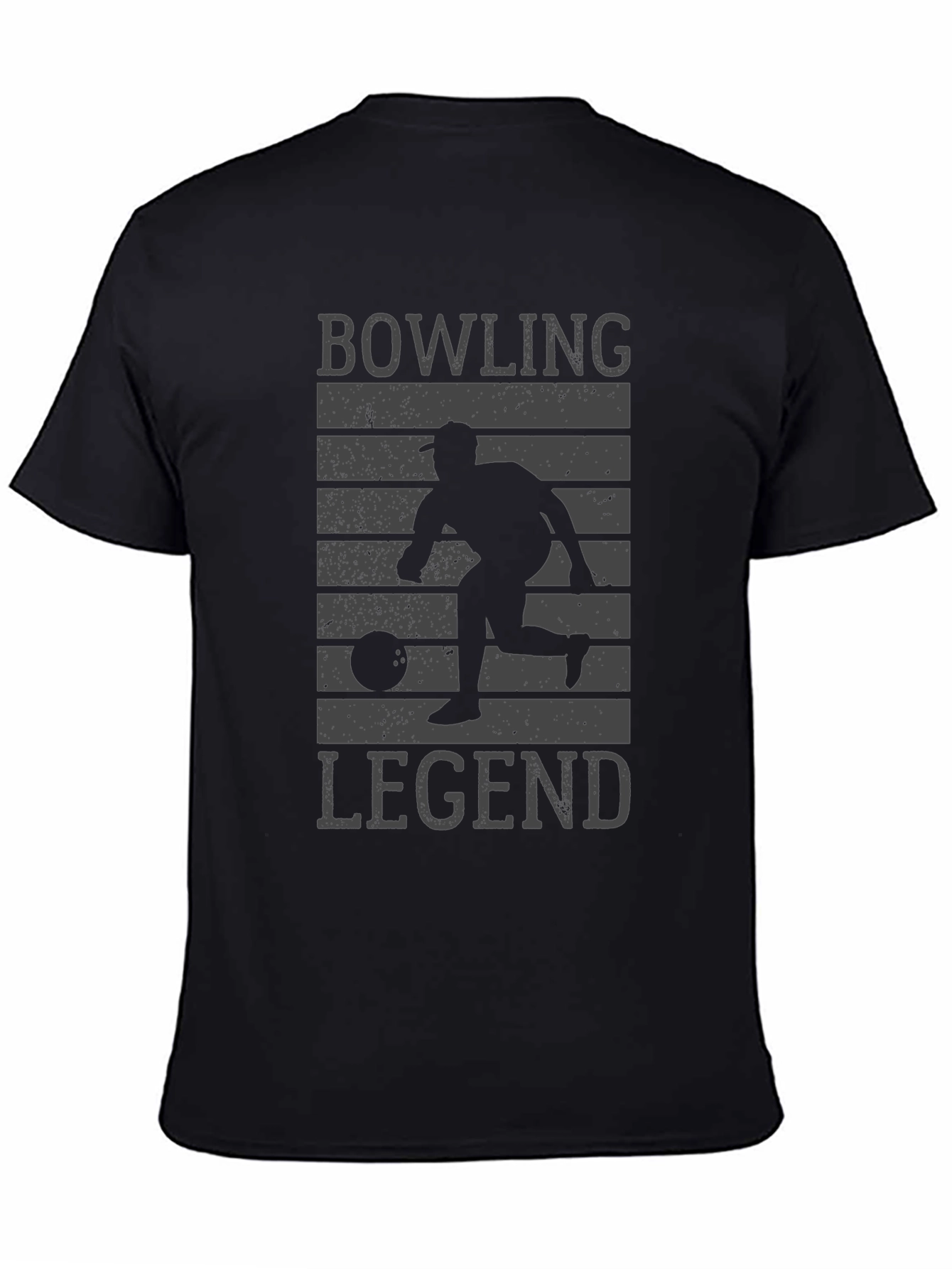 Bowling Legend Graphic Tee - Black