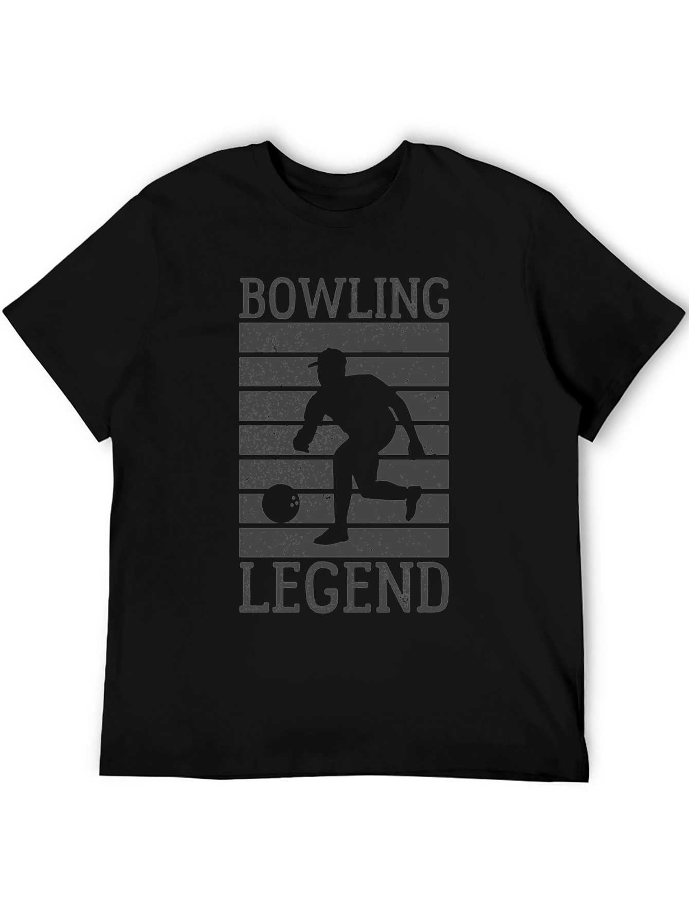 Bowling Legend Graphic Tee - Black