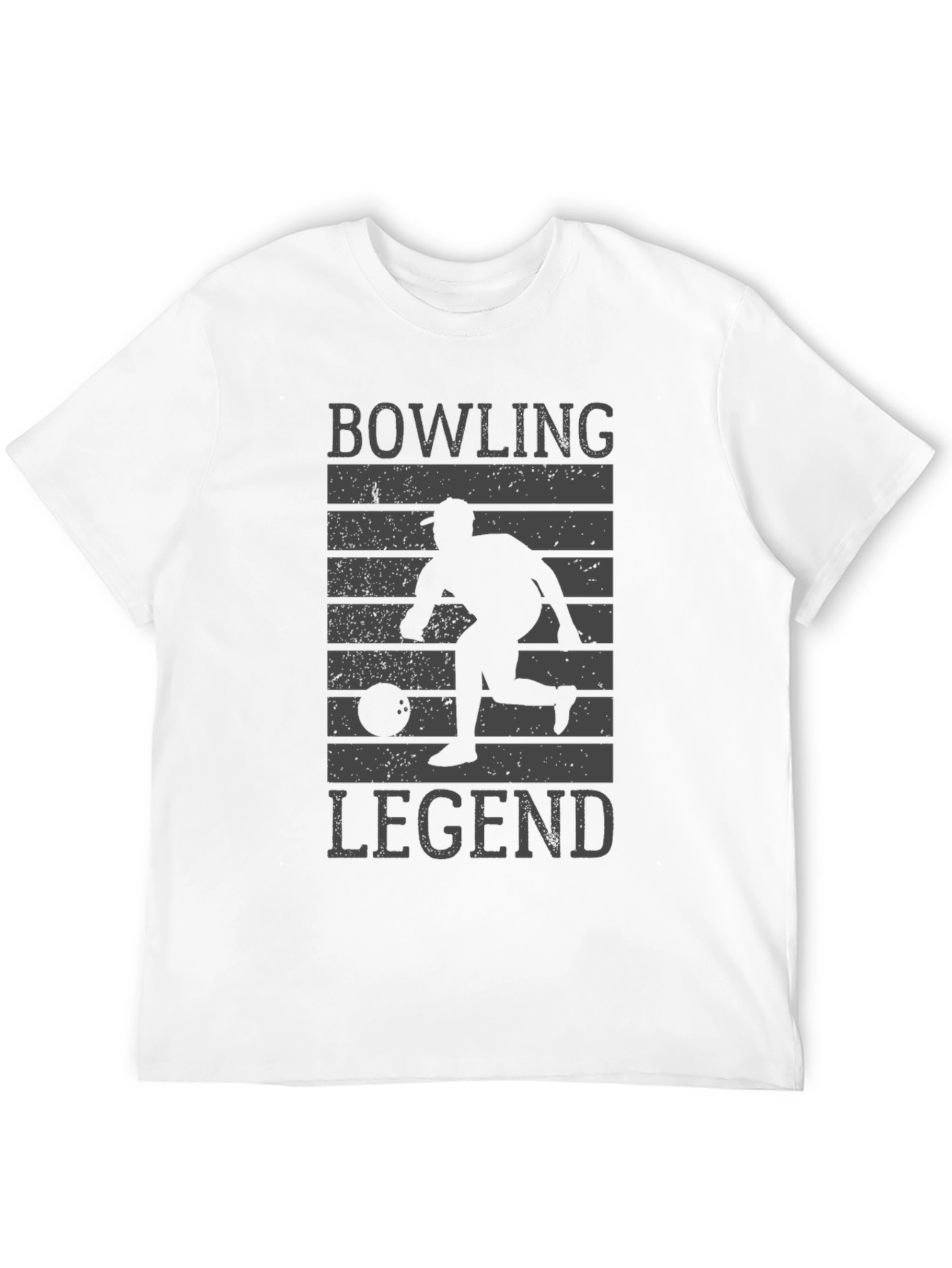 Bowling Legend Graphic Tee - Black