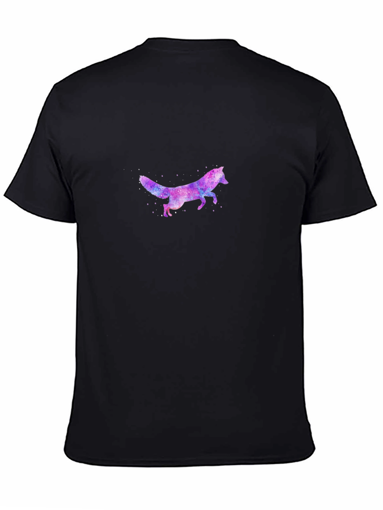 Galaxy Fox Graphic Print Mens T-Shirt