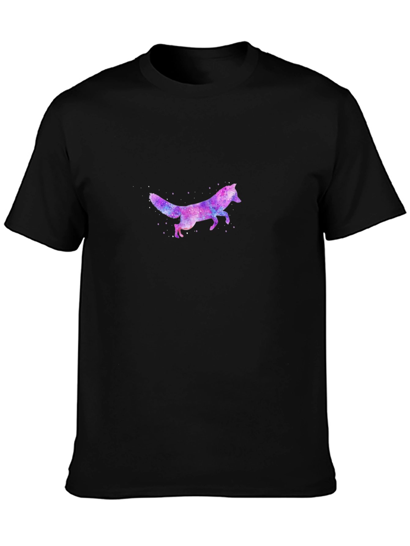 Galaxy Fox Graphic Print Mens T-Shirt