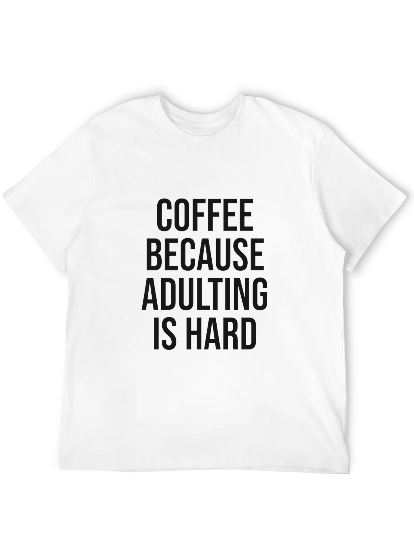 Adulting Is Hard Graphic Tee - Black Cotton T-Shirt