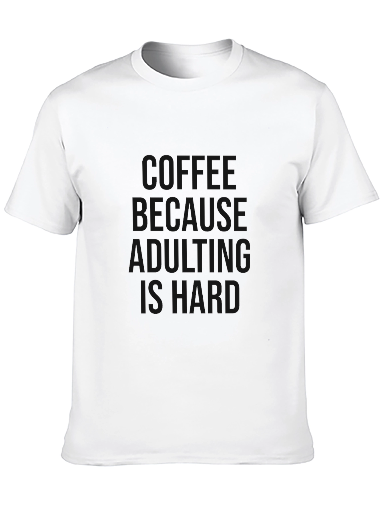 Adulting Is Hard Graphic Tee - Black Cotton T-Shirt