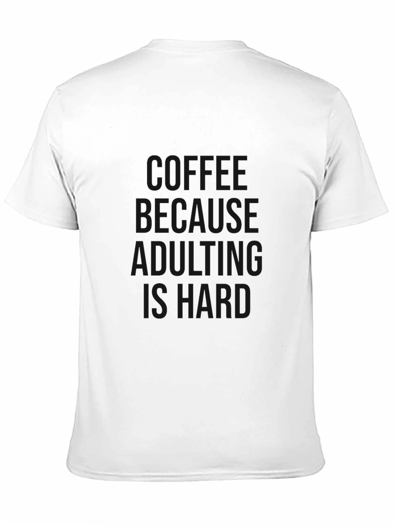 Adulting Is Hard Graphic Tee - Black Cotton T-Shirt
