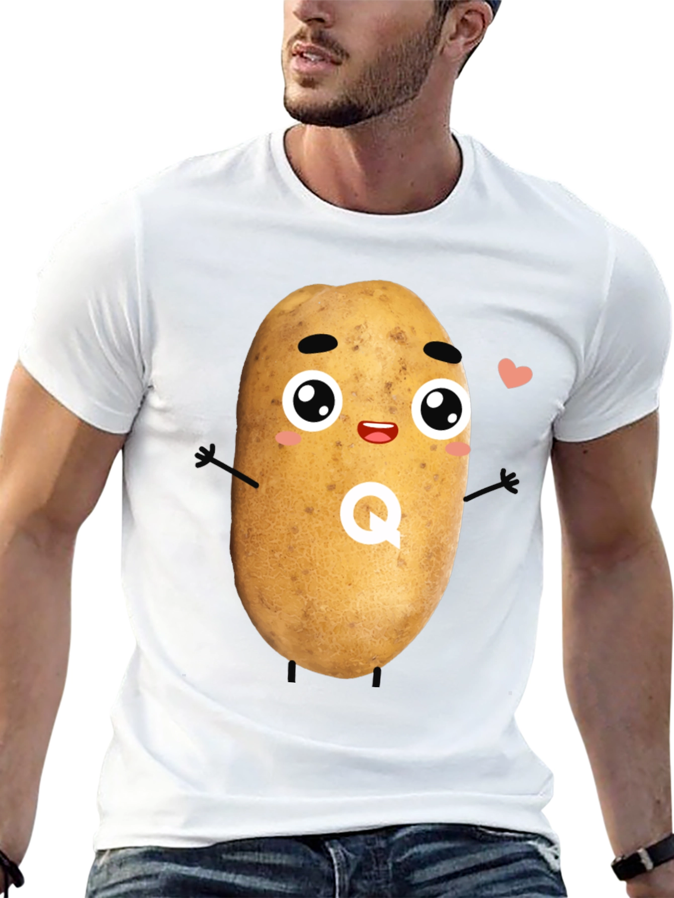 Kawaii Potato T-Shirt - Funny Graphic Tee