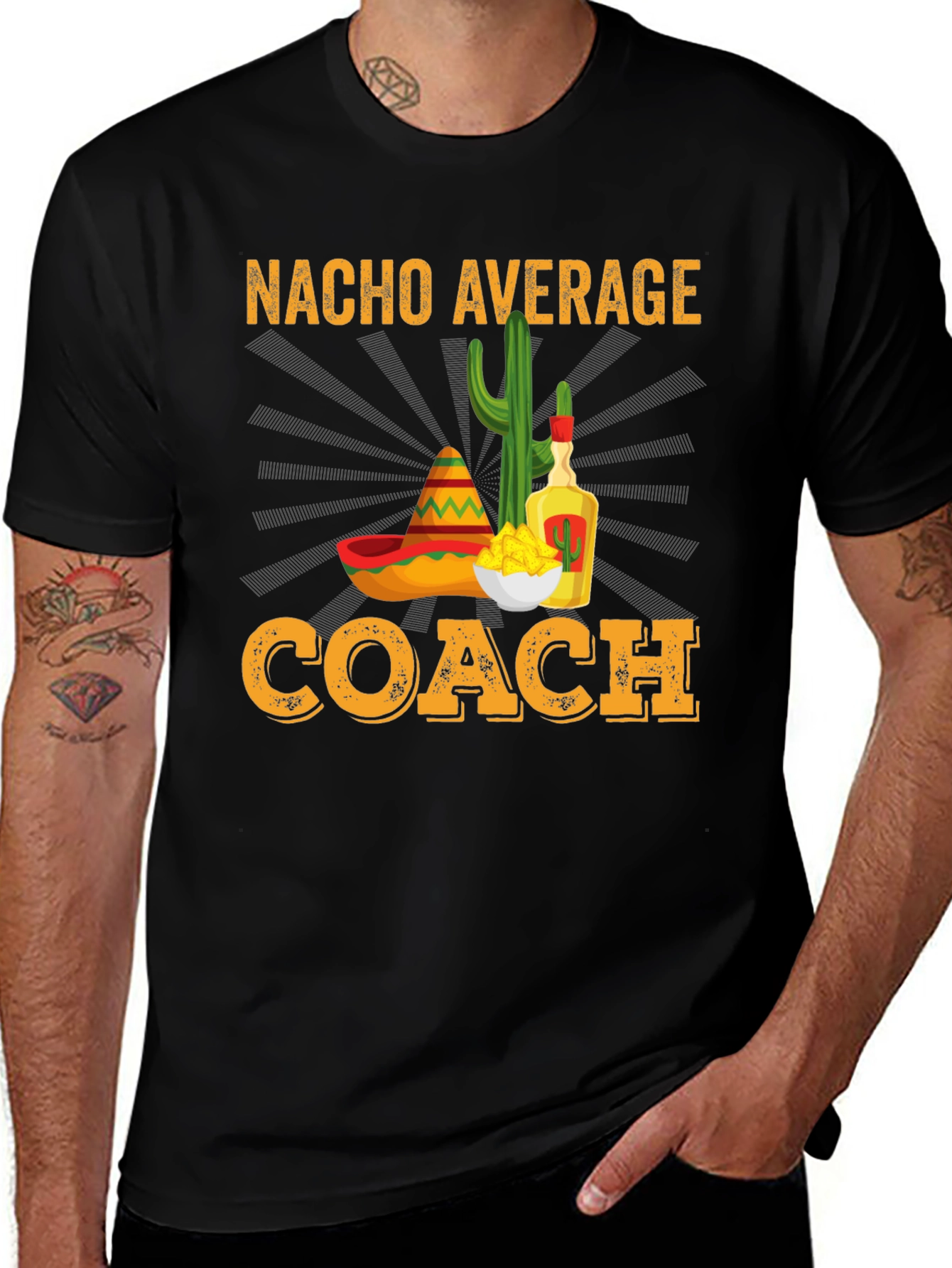 Nacho Average Coach T-Shirt - Funny Team Gift