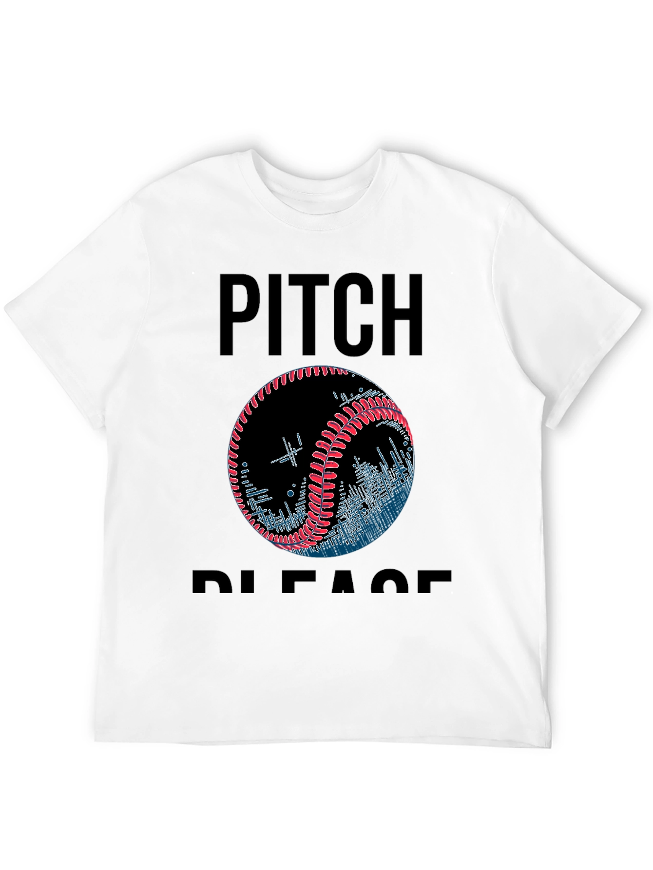 Pitch Please Baseball Graphic T-Shirt