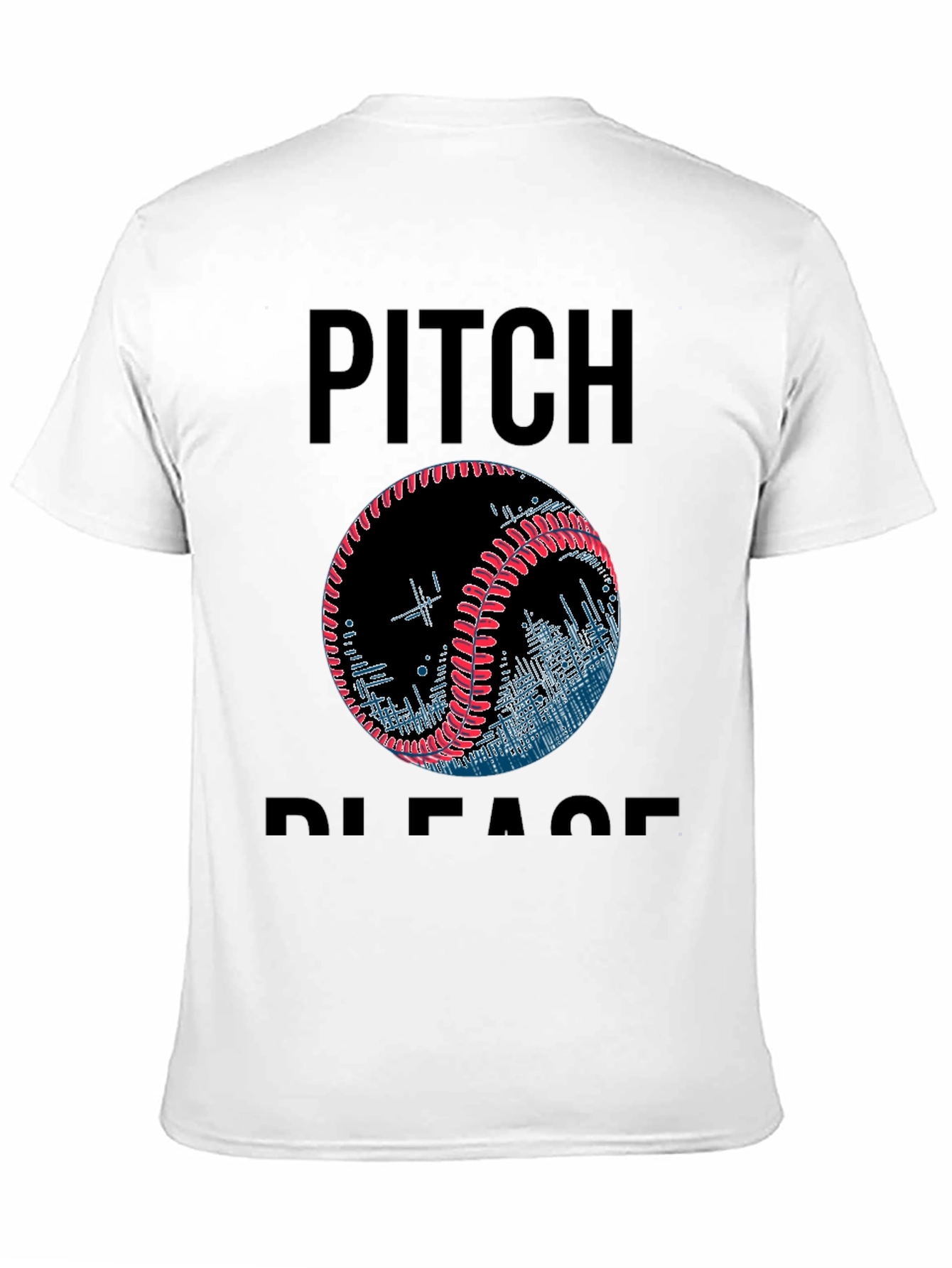 Pitch Please Baseball Graphic T-Shirt