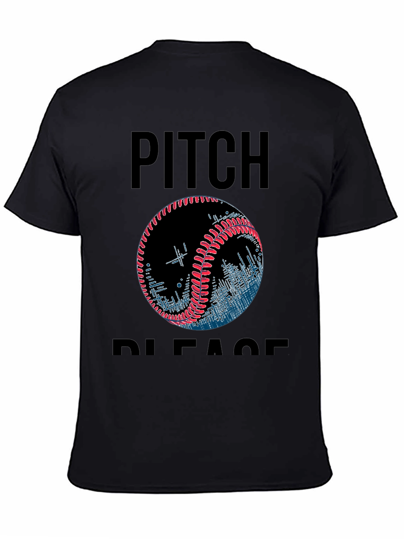 Pitch Please Baseball Graphic T-Shirt