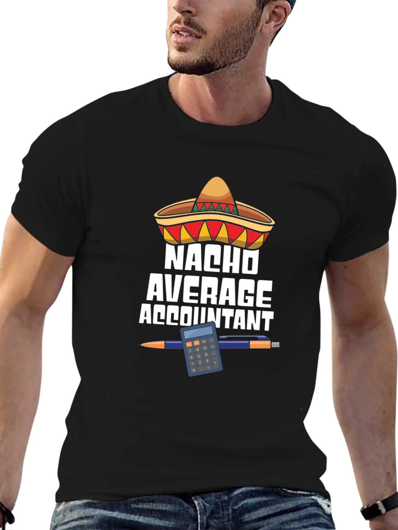 Nacho Average Accountant Graphic T-Shirt