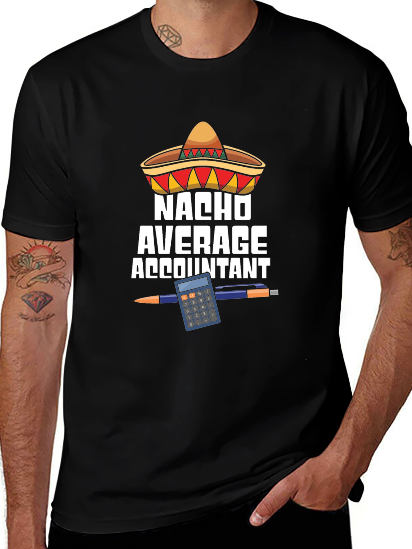 Nacho Average Accountant Graphic T-Shirt