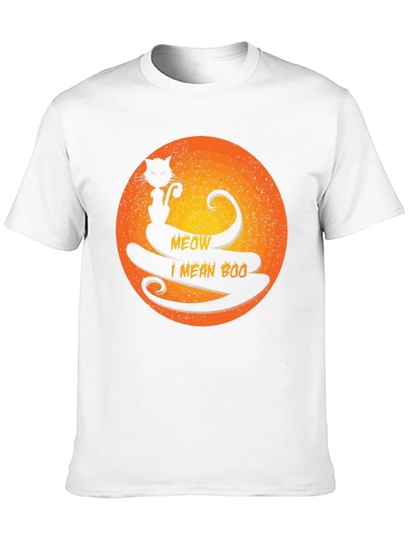 Halloween Black Cat Meow I Mean Boo T-Shirt