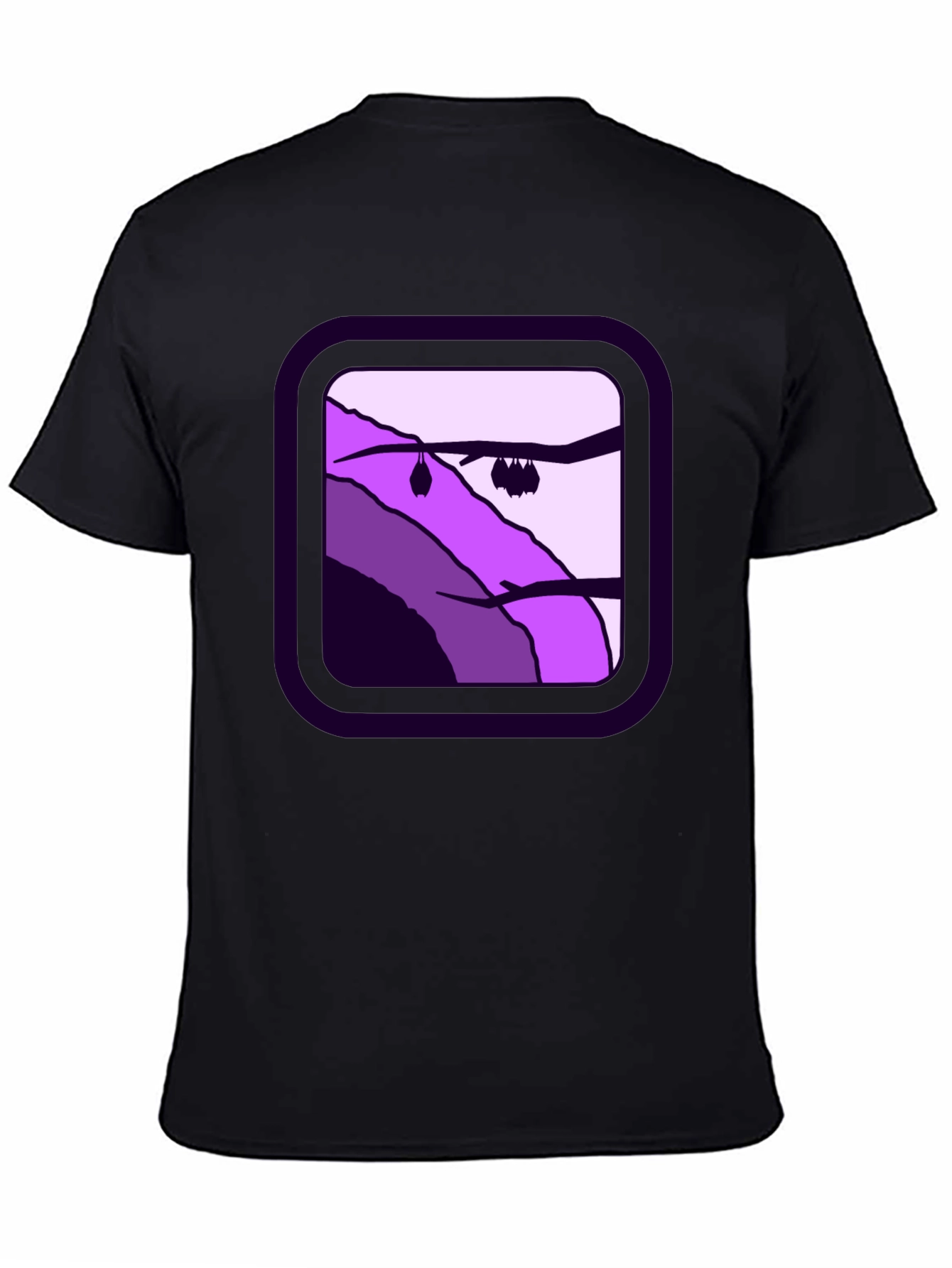 Bat Cave Graphic Tee - Unisex Black Cotton T-Shirt