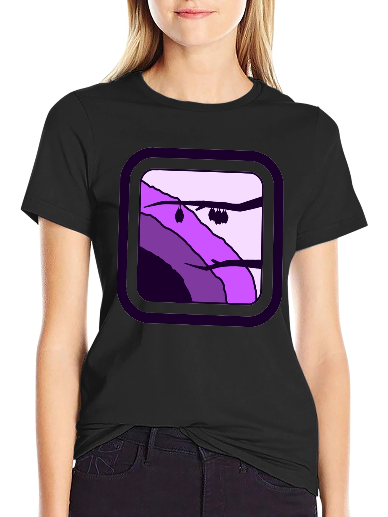 Bat Cave Graphic Tee - Unisex Black Cotton T-Shirt