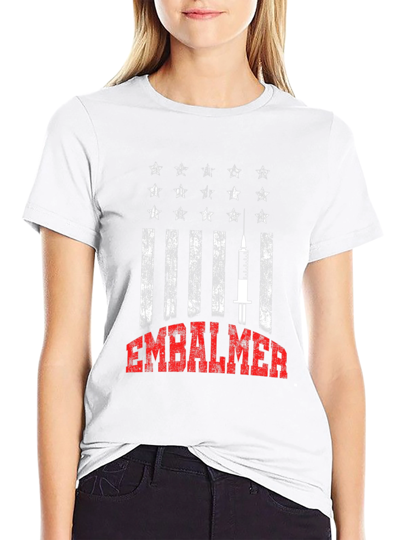 Embalmer American Flag Style T-Shirt