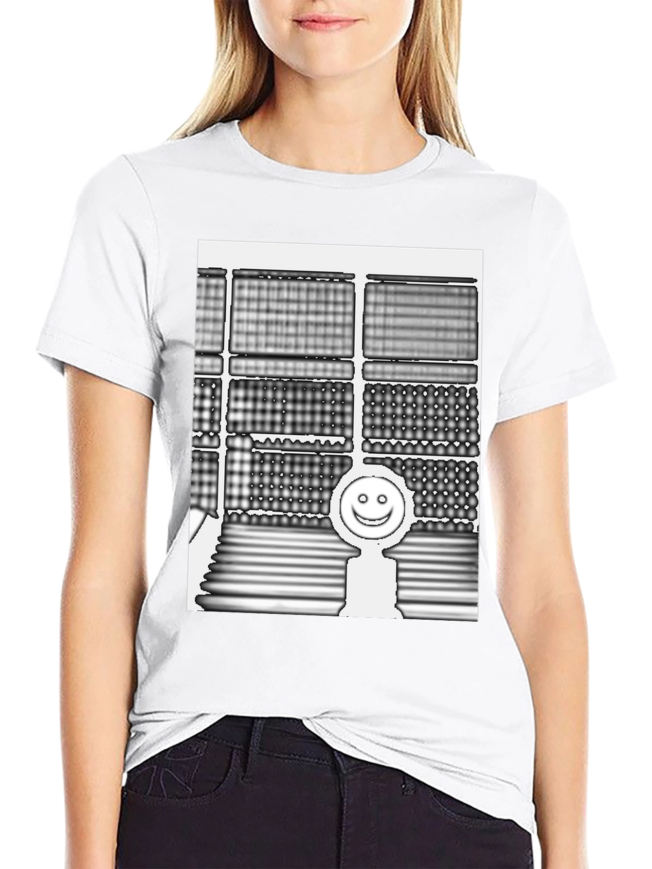 Modern Art Graphic Tee - Unisex Black T-Shirt