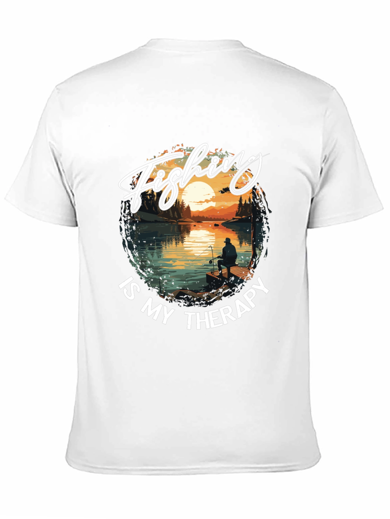 Fishing is My Therapy Graphic Tee
