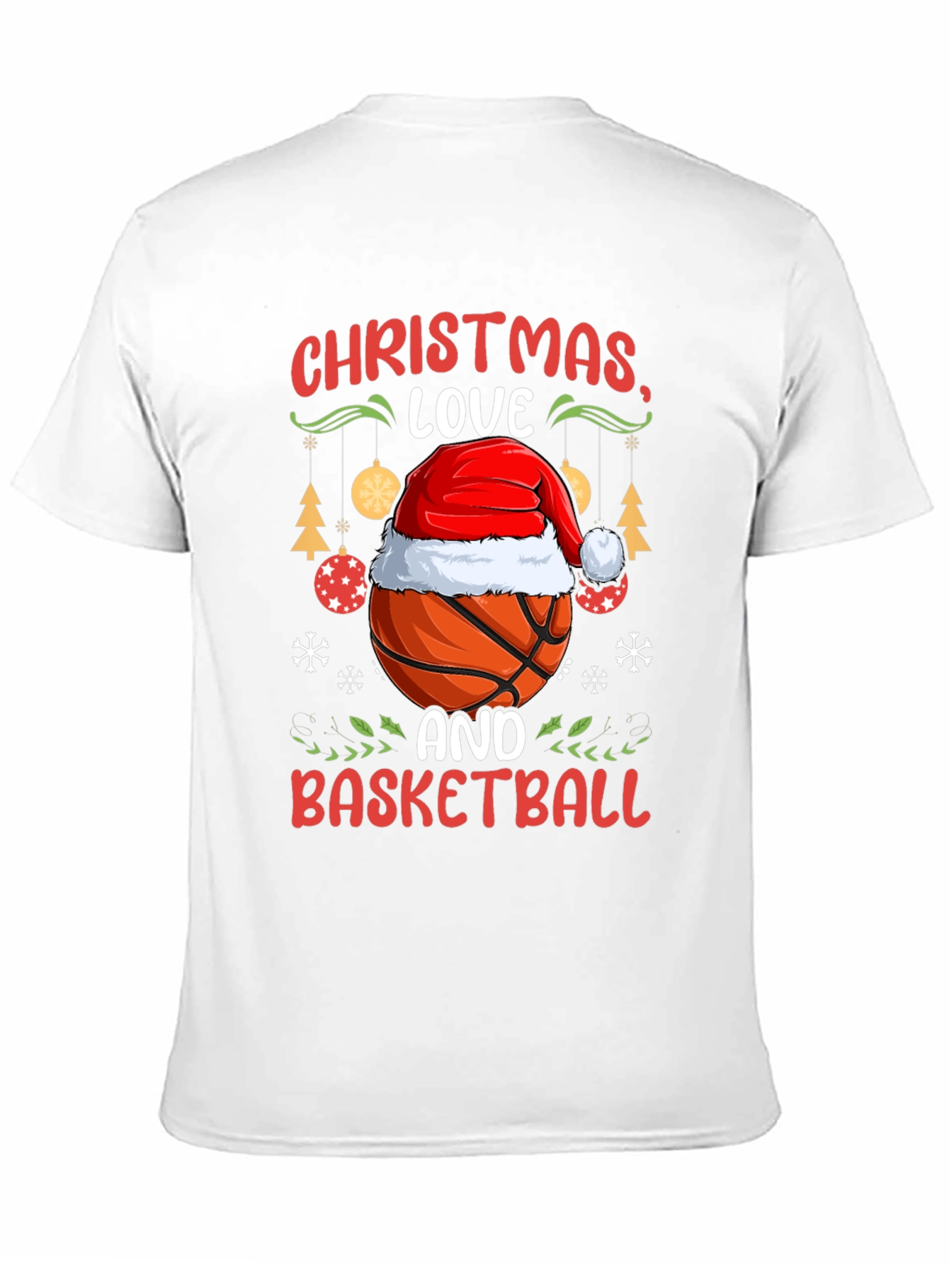 Christmas Love Basketball T-Shirt