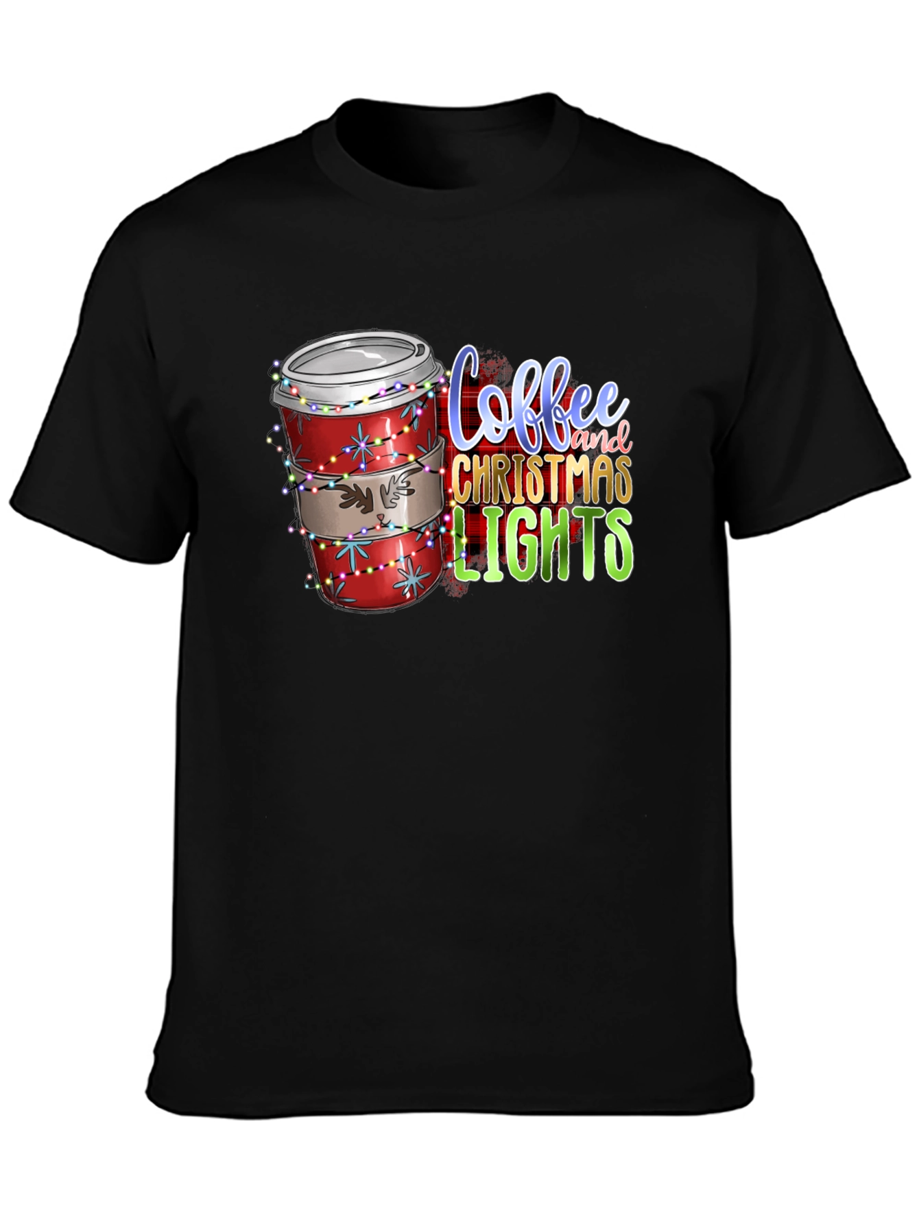 Coffee and Christmas Lights T-Shirt