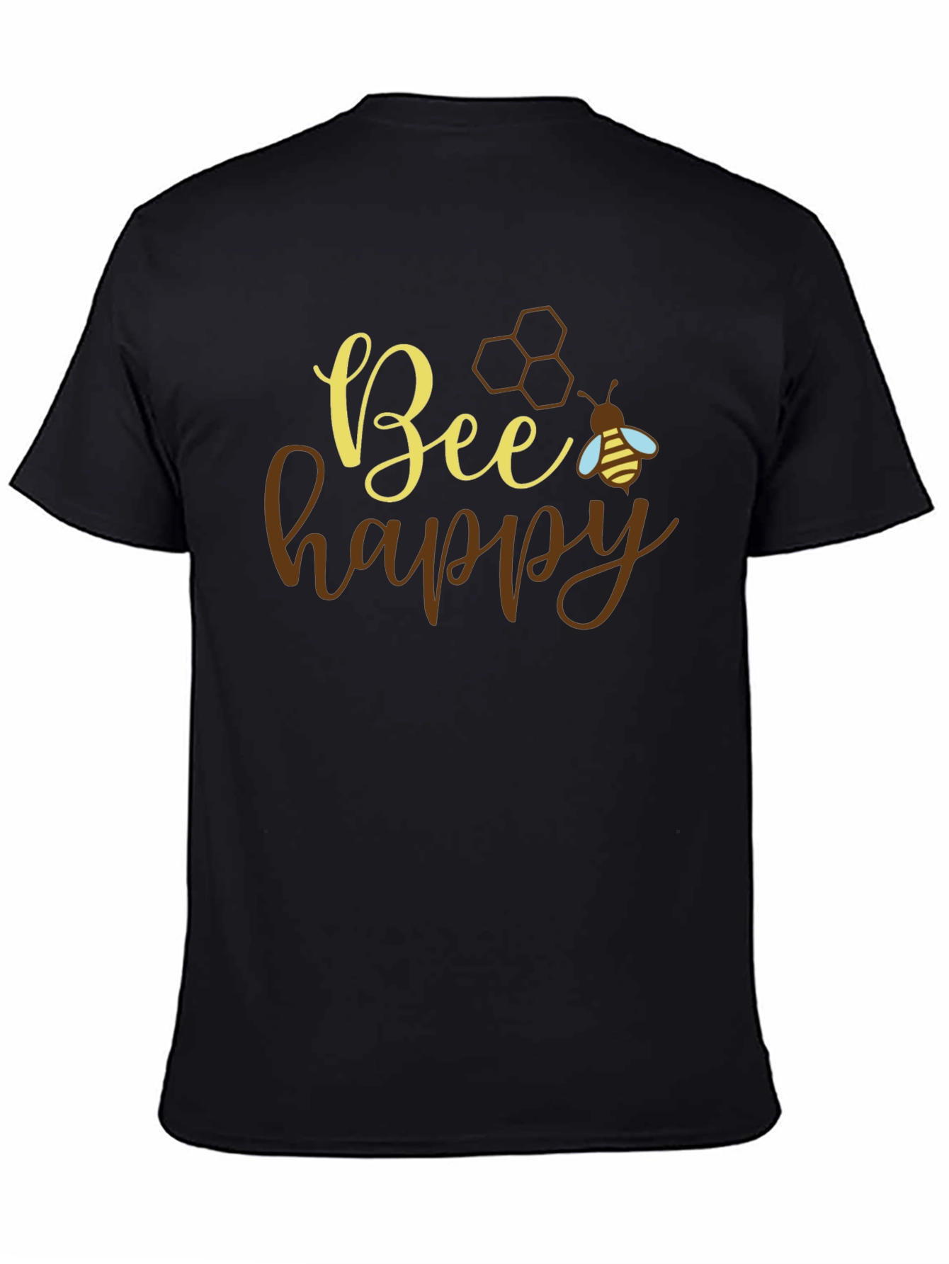 Bee Happy Graphic T-Shirt - Positive Vibes