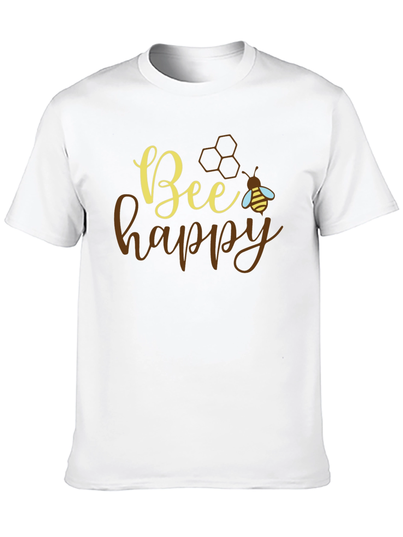 Bee Happy Graphic T-Shirt - Positive Vibes