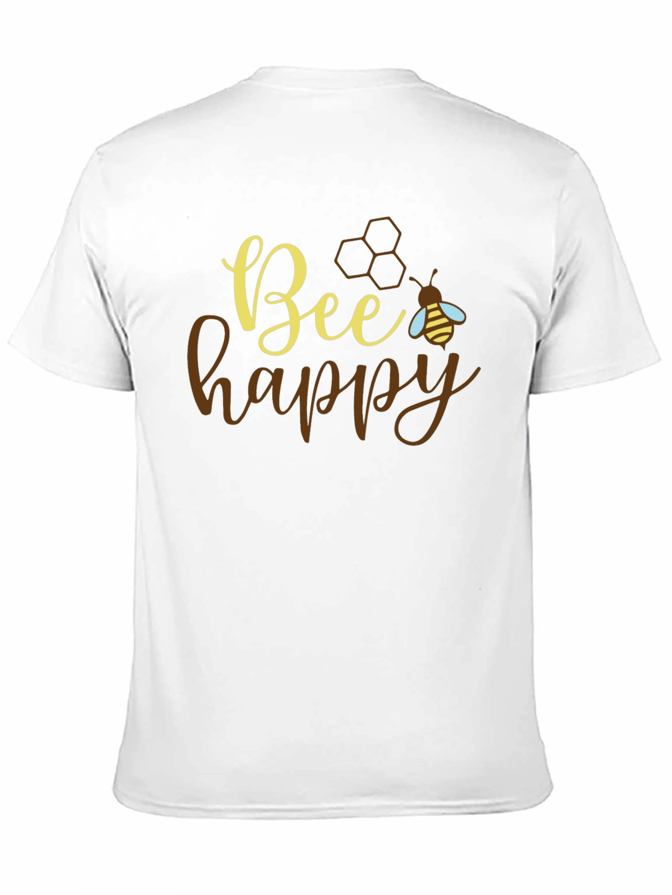 Bee Happy Graphic T-Shirt - Positive Vibes