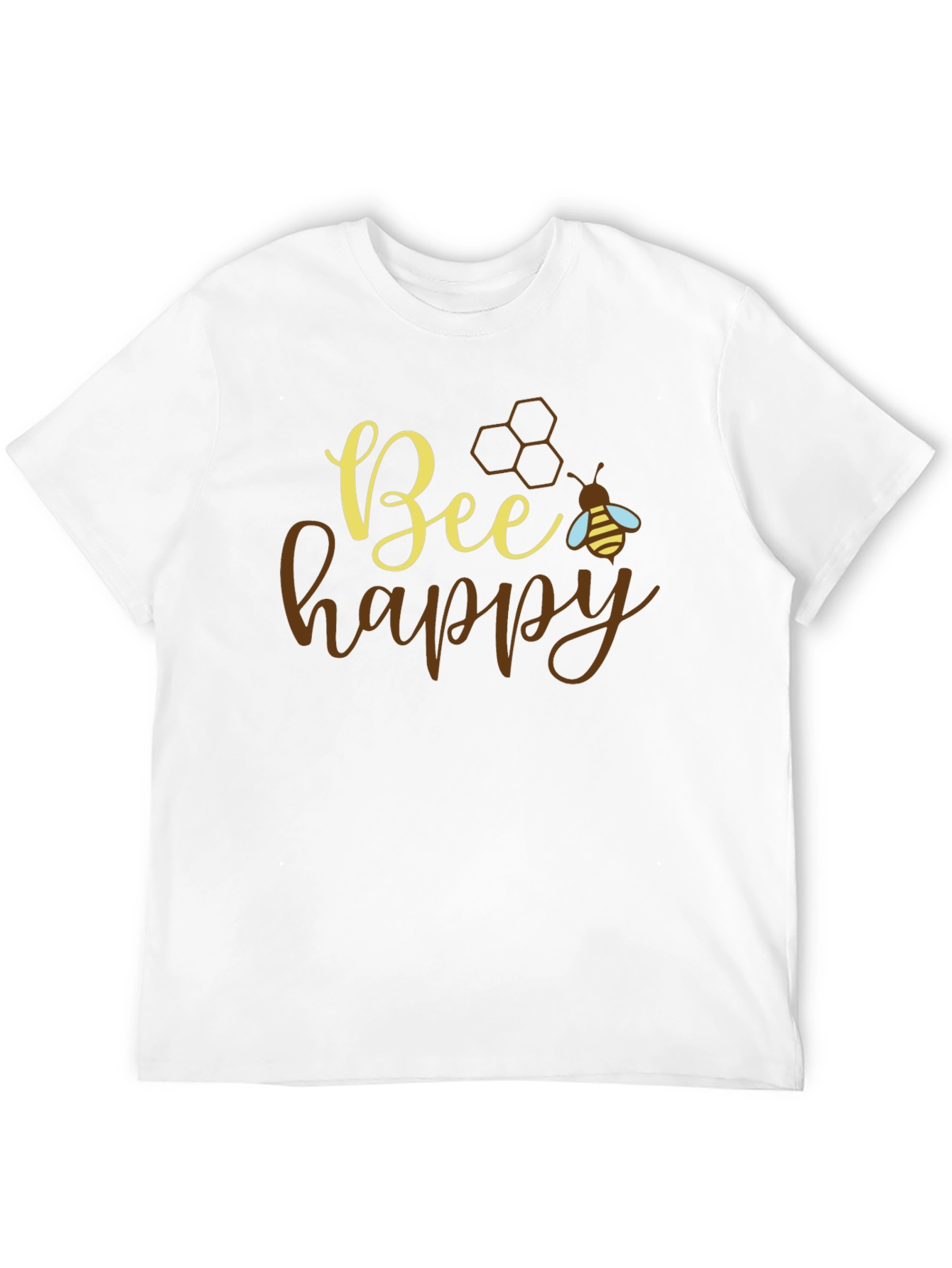 Bee Happy Graphic T-Shirt - Positive Vibes