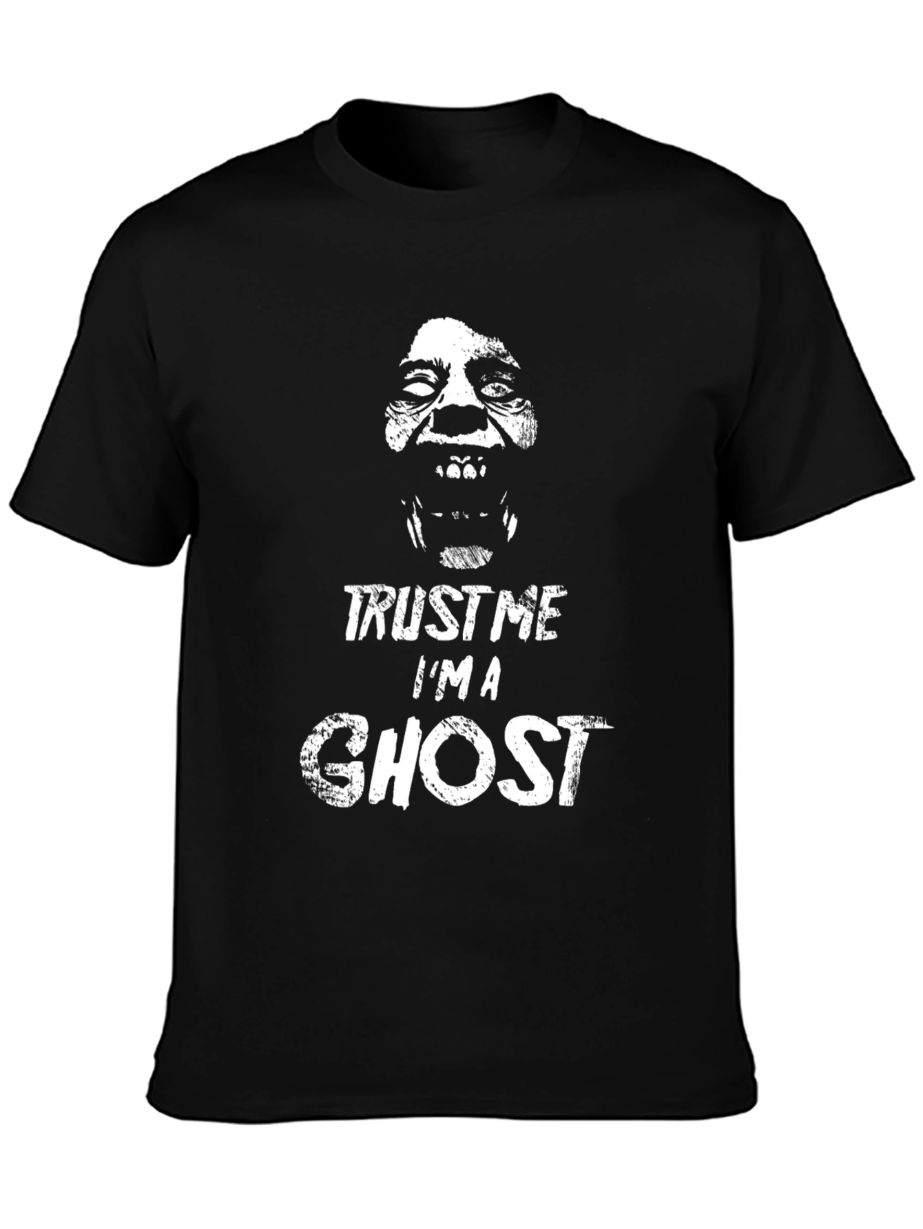 Trust Me Im A Ghost Black Graphic T-Shirt