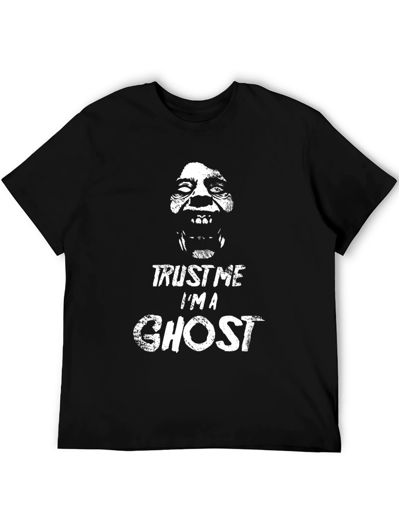 Trust Me Im A Ghost Black Graphic T-Shirt
