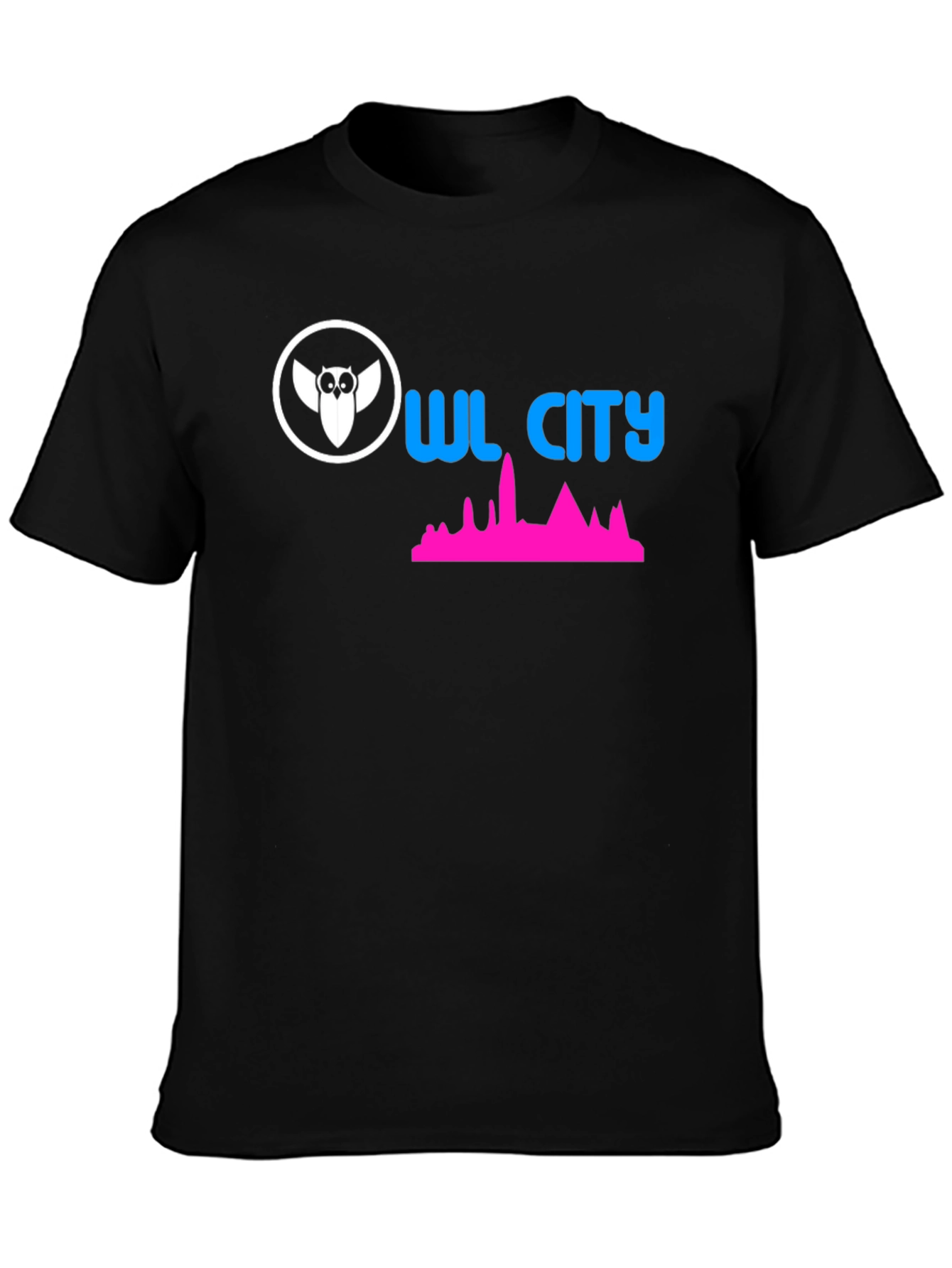 Owl City Graphic Black T-Shirt