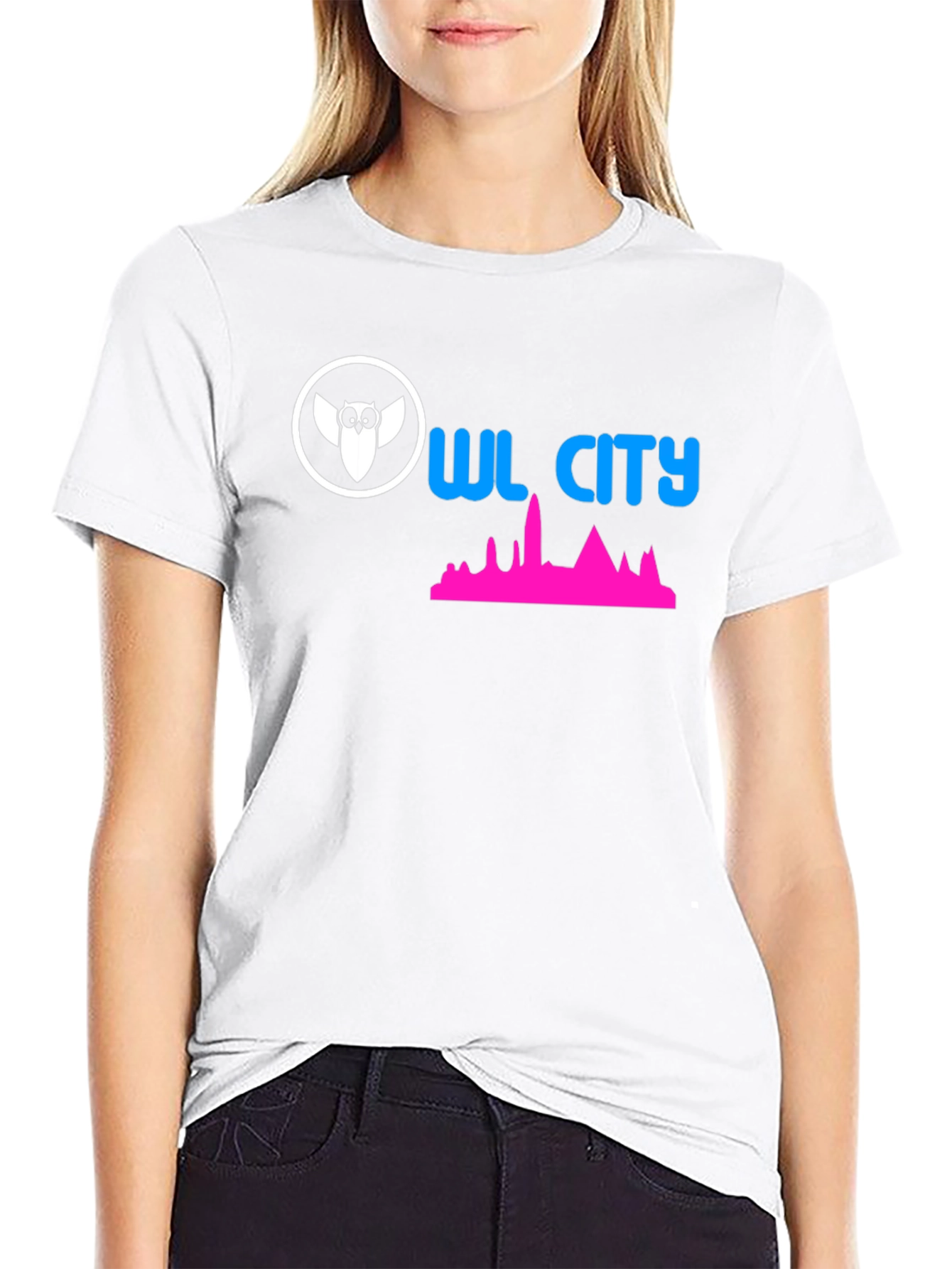 Owl City Graphic Black T-Shirt