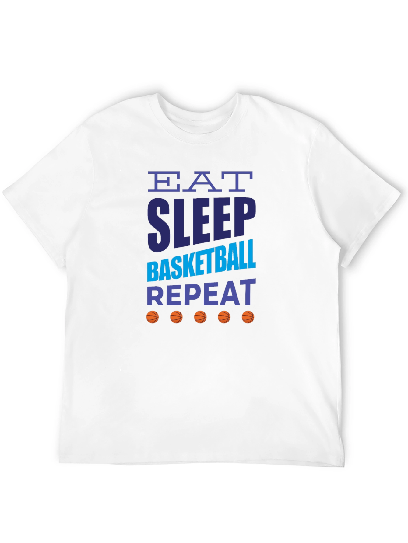 Eat Sleep Basketball Repeat Graphic Tee