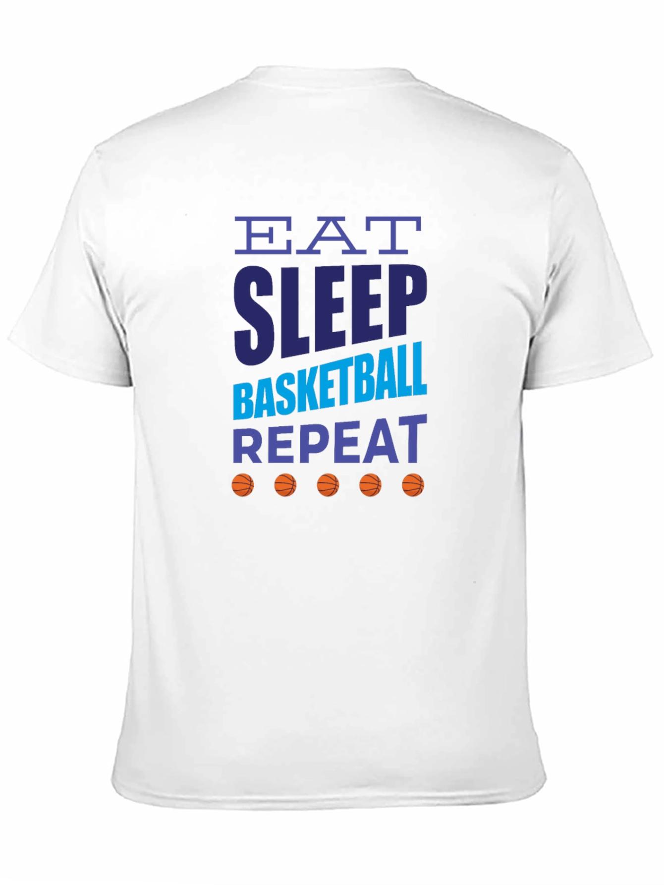 Eat Sleep Basketball Repeat Graphic Tee