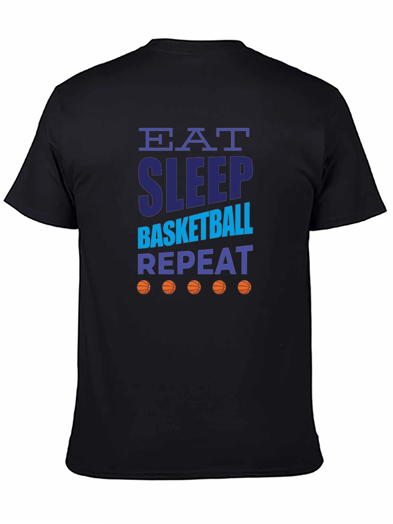 Eat Sleep Basketball Repeat Graphic Tee