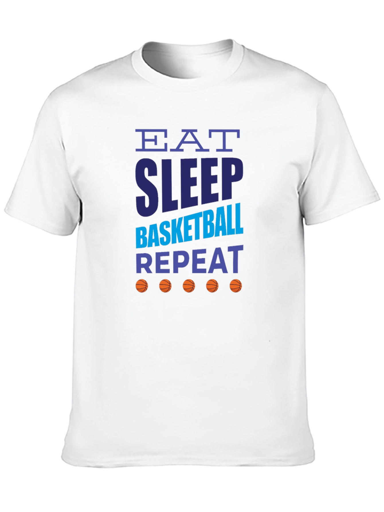 Eat Sleep Basketball Repeat Graphic Tee