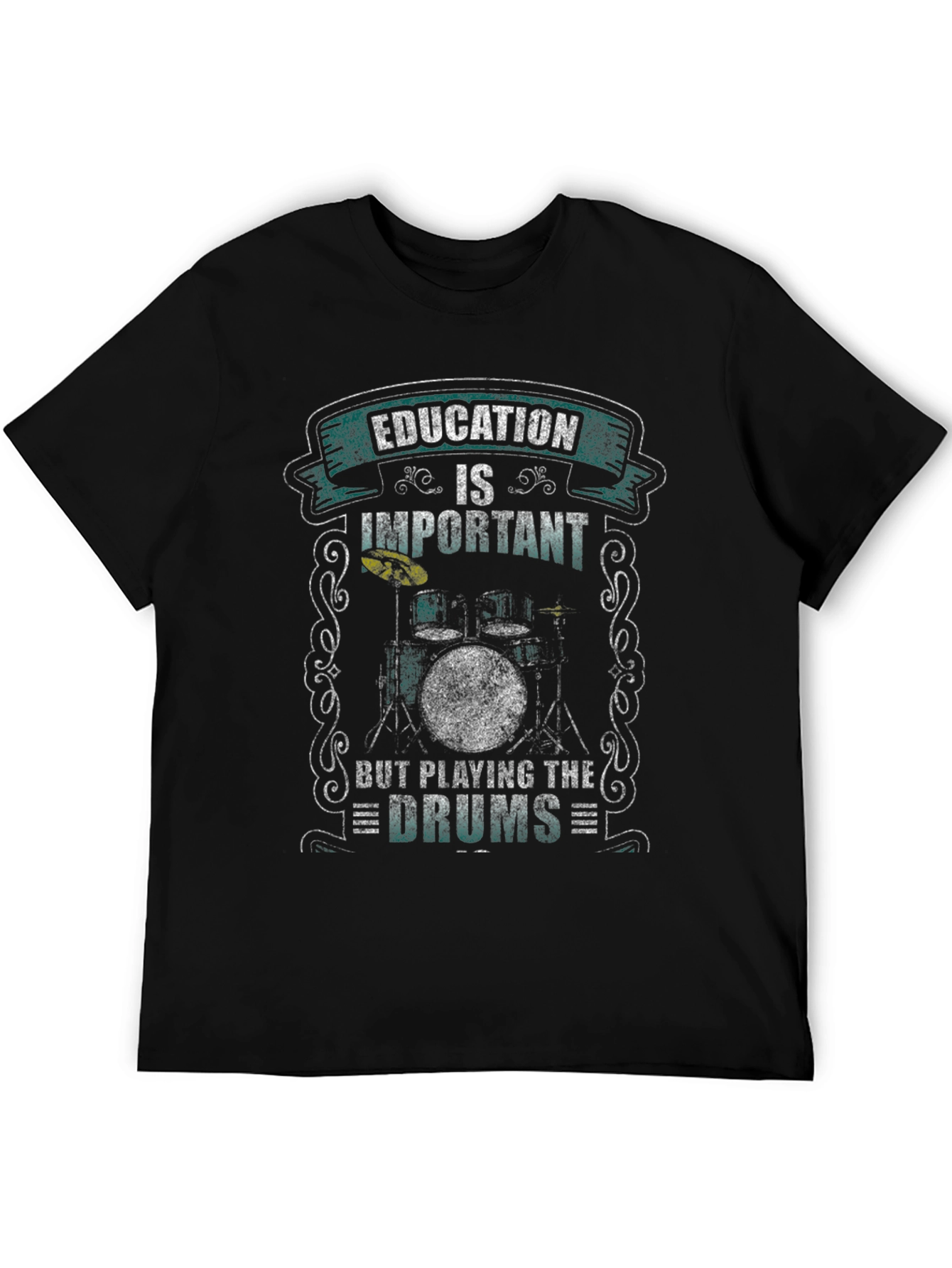 Education is Important Drummer T-Shirt