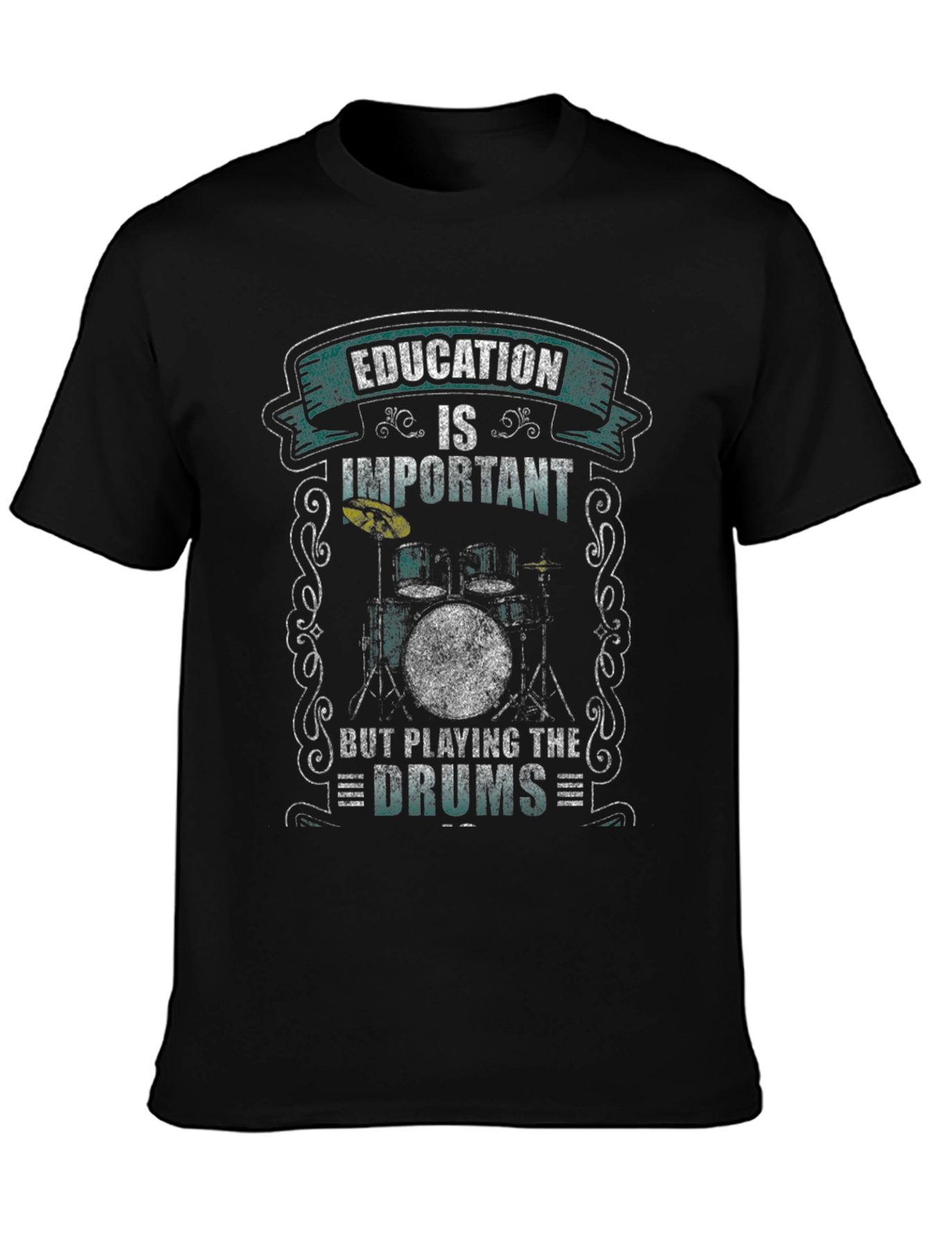 Education is Important Drummer T-Shirt