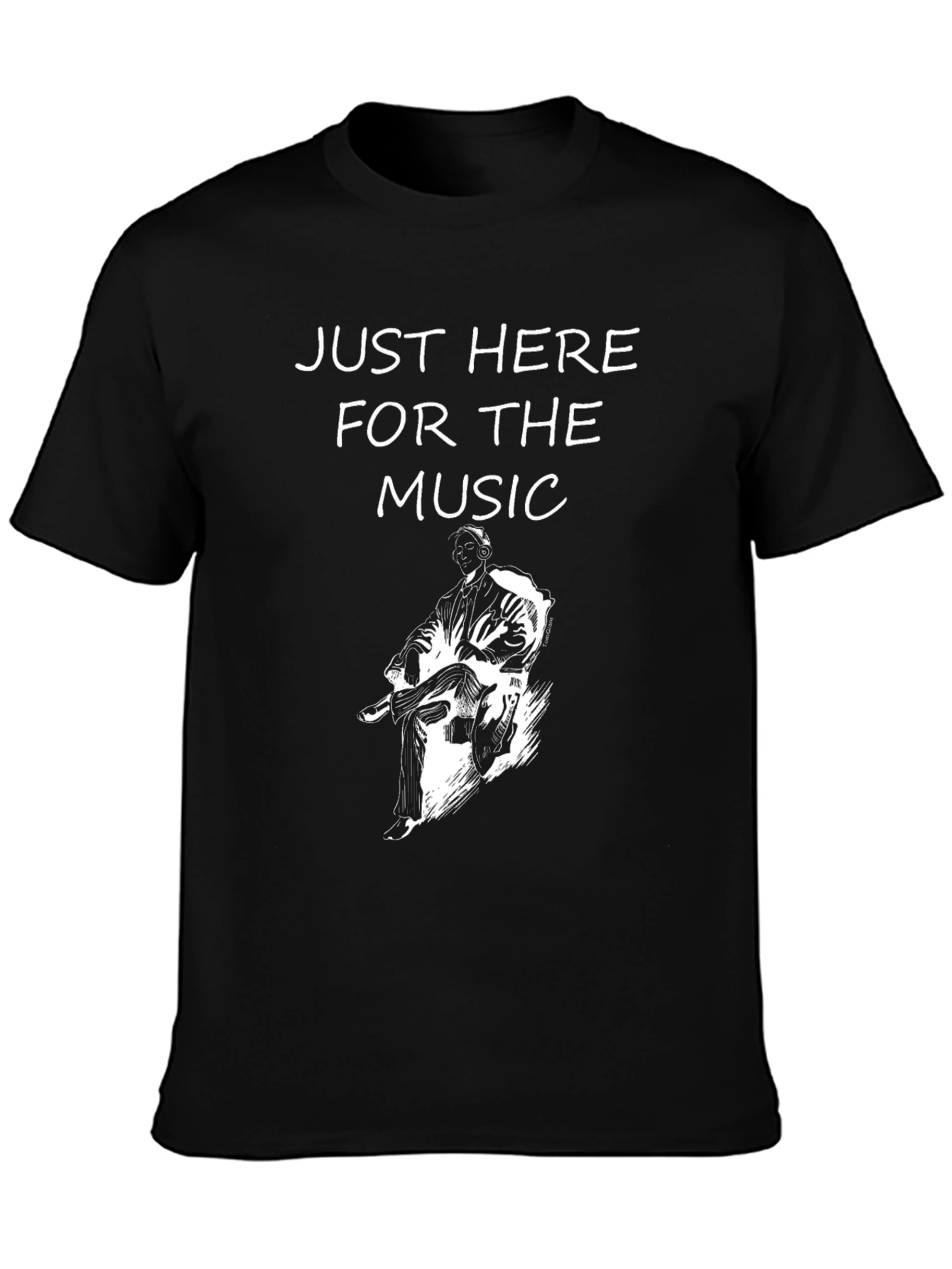 Just Here For The Music Graphic Tee