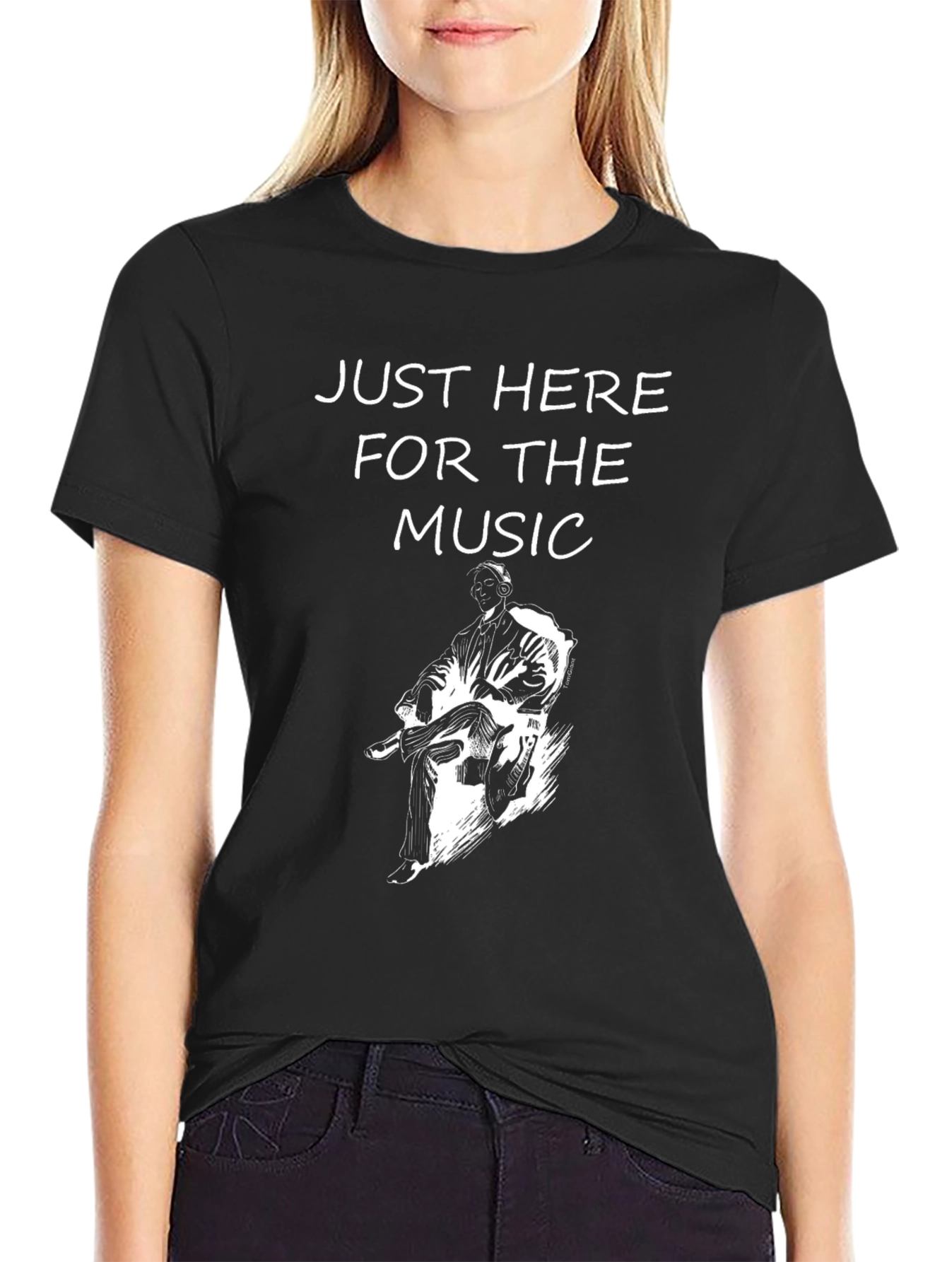 Just Here For The Music Graphic Tee