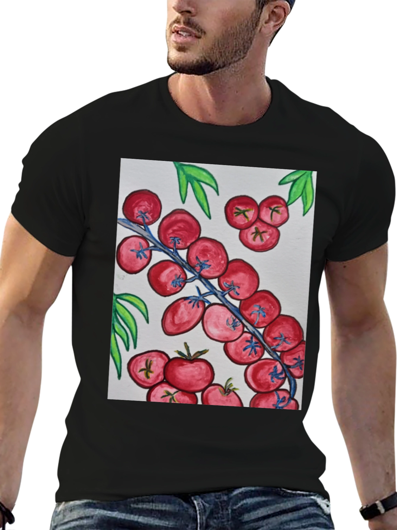 Tomato Vine Graphic Tee - Fresh & Fun!