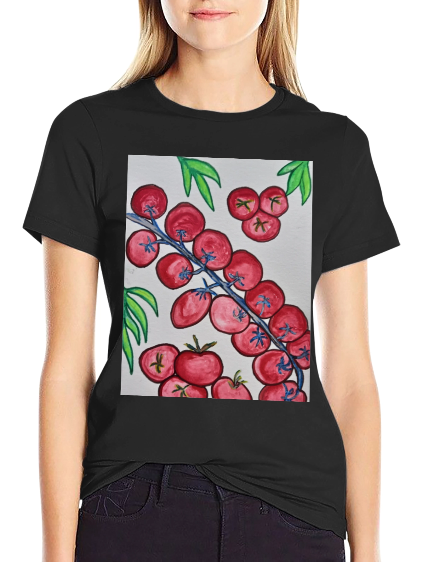 Tomato Vine Graphic Tee - Fresh & Fun!