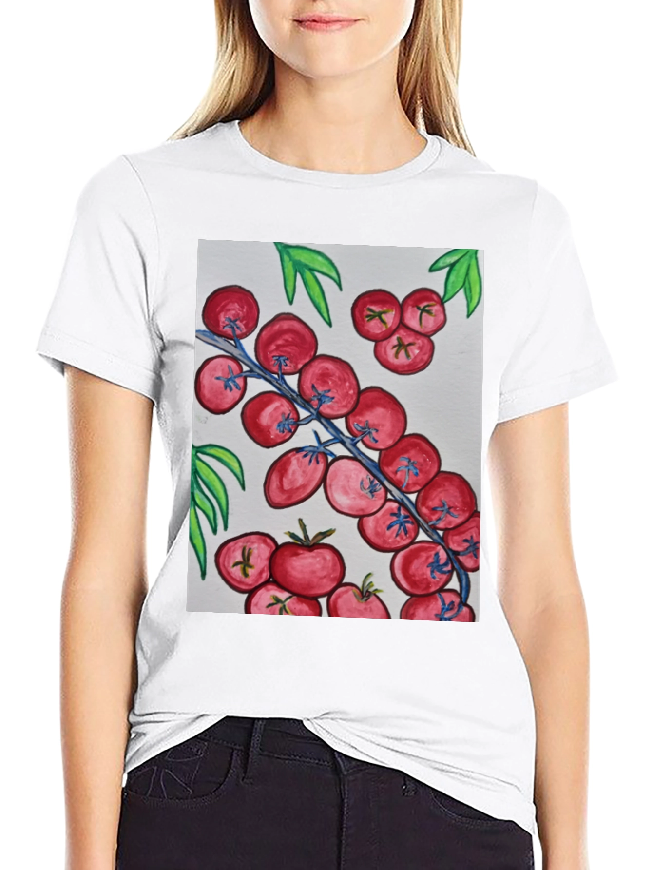 Tomato Vine Graphic Tee - Fresh & Fun!