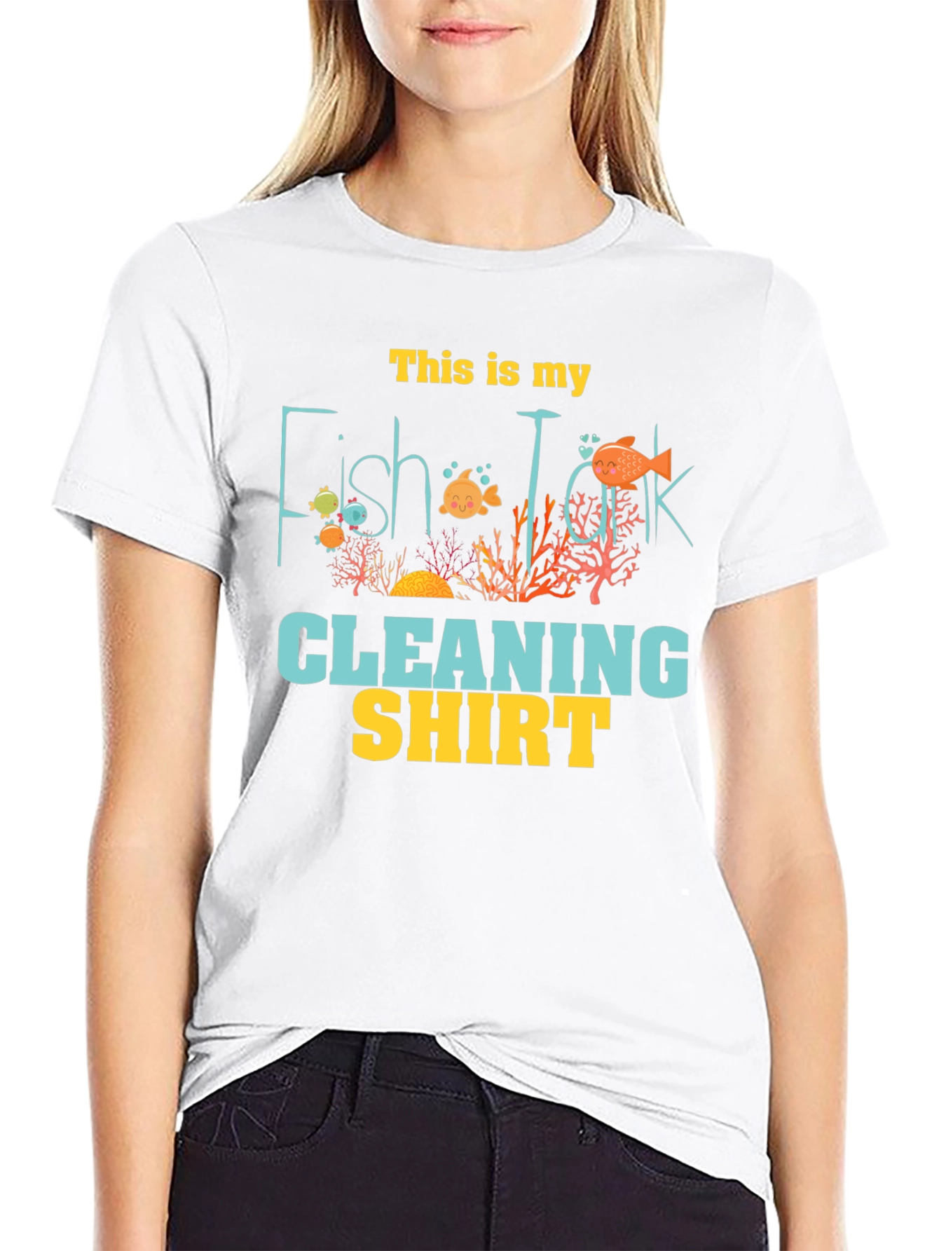 Fish Tank Cleaning Shirt - Novelty Graphic Tee