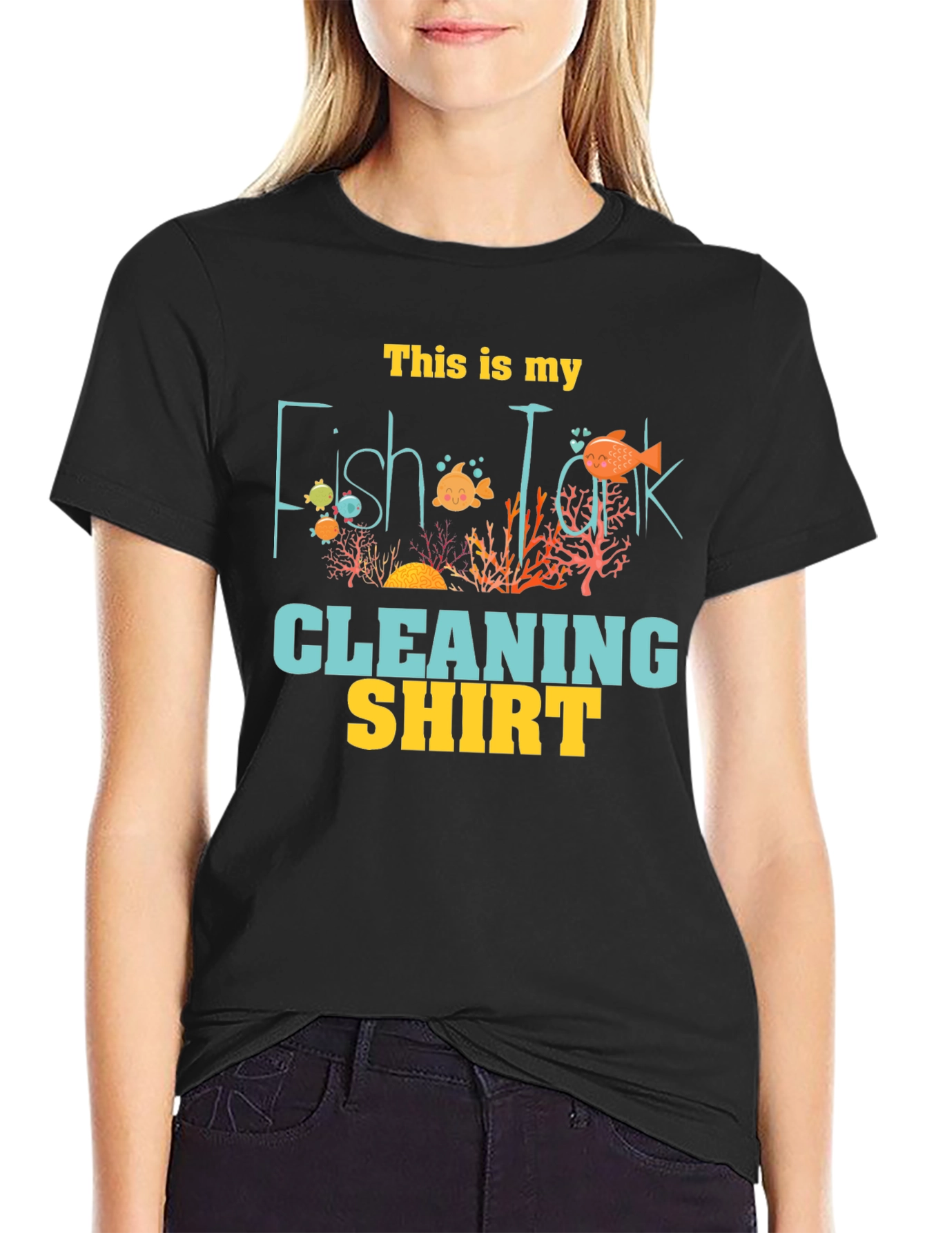 Fish Tank Cleaning Shirt - Novelty Graphic Tee