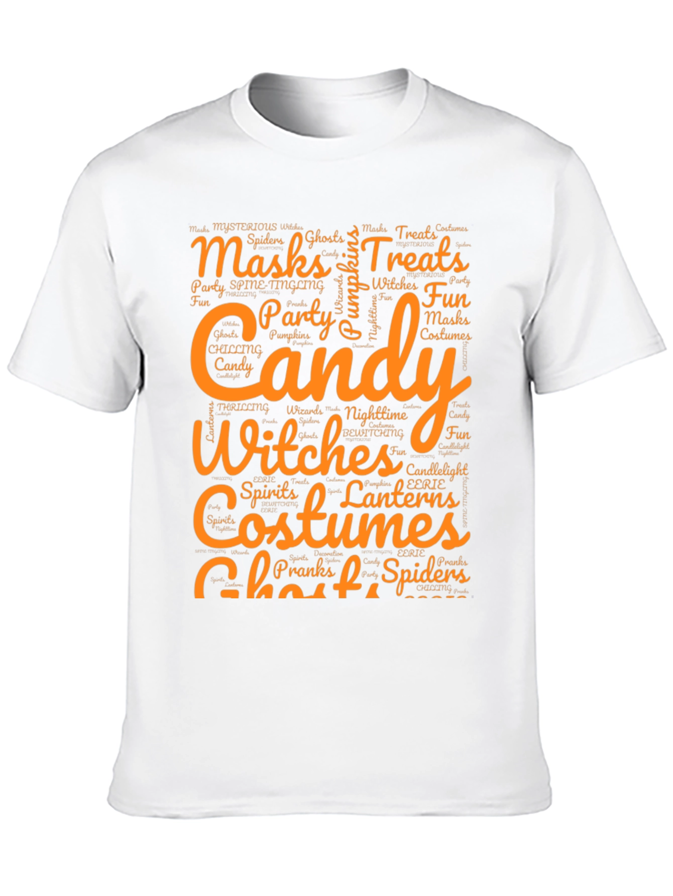 Halloween Word Art Graphic T-Shirt