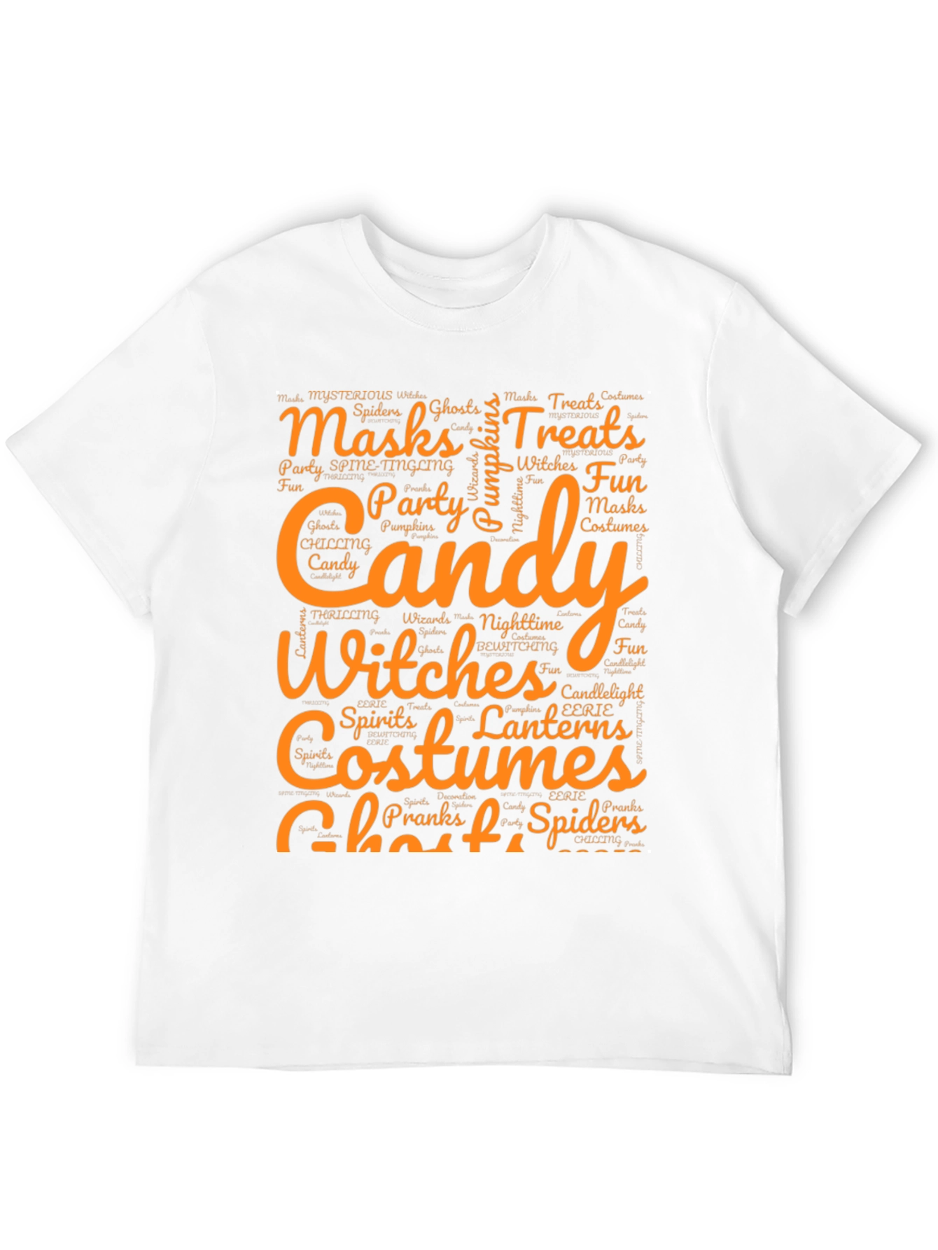 Halloween Word Art Graphic T-Shirt